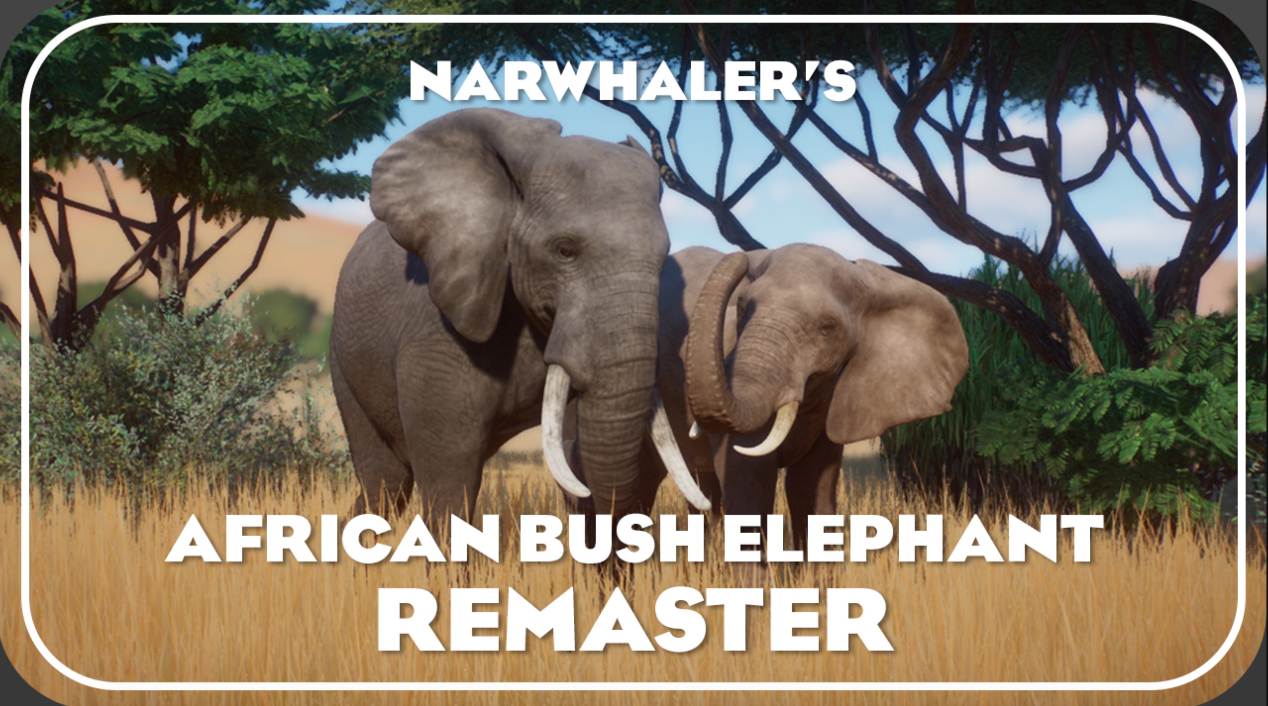 Narwhaler's African Elephant Remaster V1.9 | Planet Zoo Mod Download